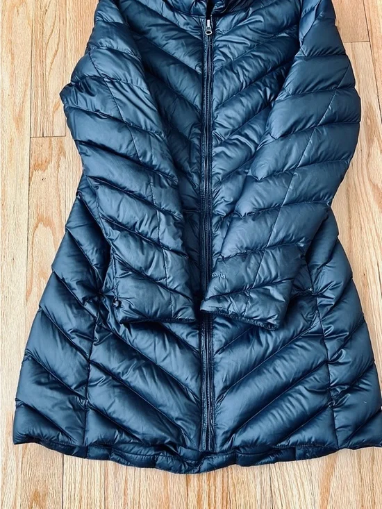 Patagonia long Women's Dark Blue Jacket women’s size Xs - Picture 4 of 12